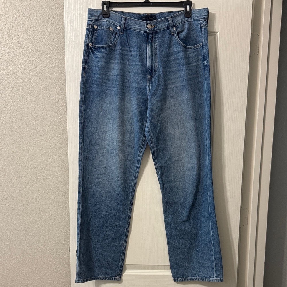 Aeropostale US14 Women’s Medium Blue High Rise Baggy Jeans